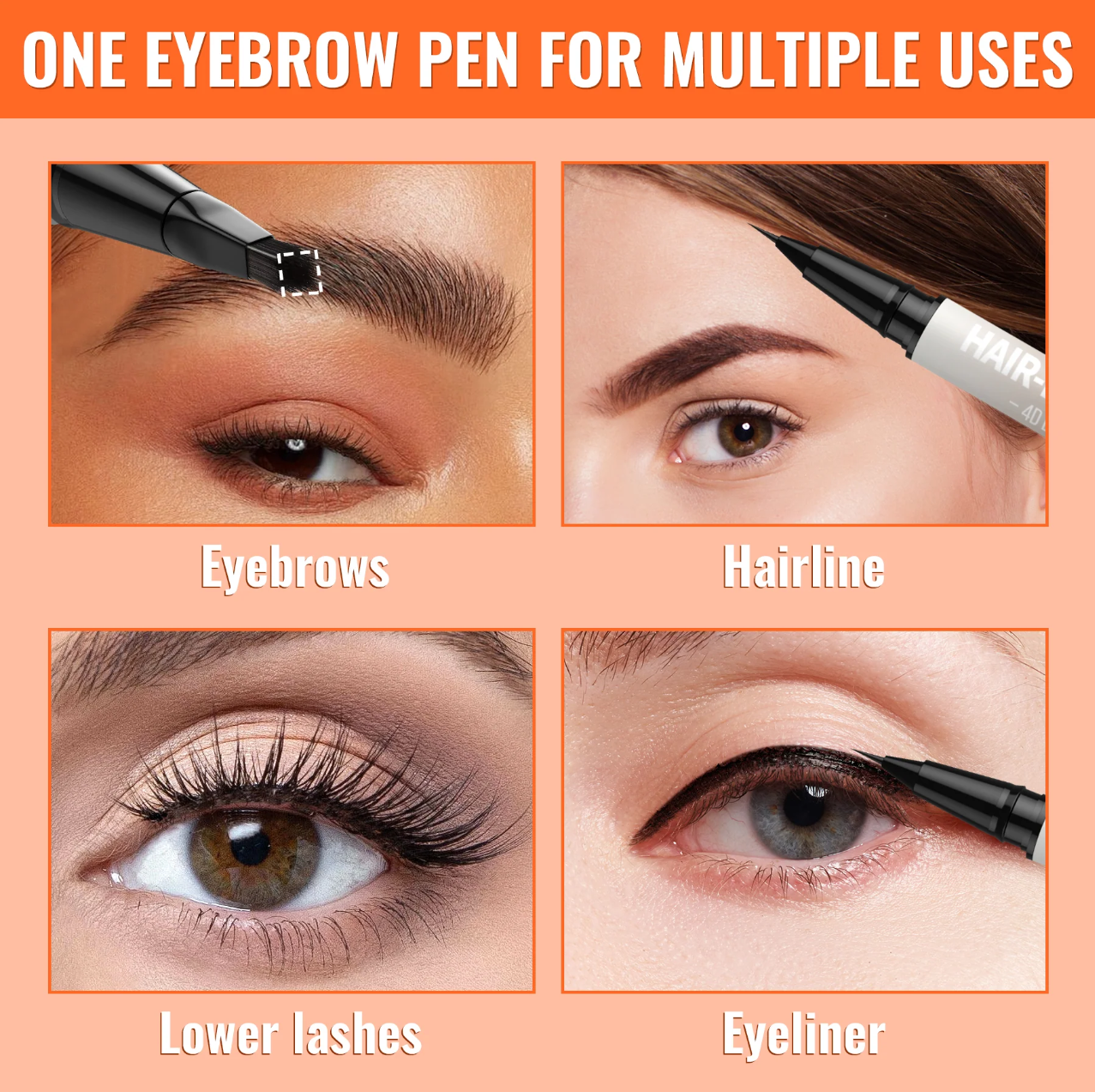 ✏️LOVILDS™ 2-in-1 Microblading Eyebrow Pen with Square Brush