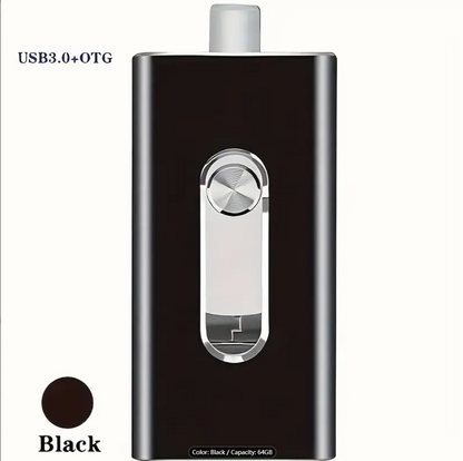 ⚡3 in 1 Flash Drive⚡ Portable High Speed USB 3.0 Memory Storage