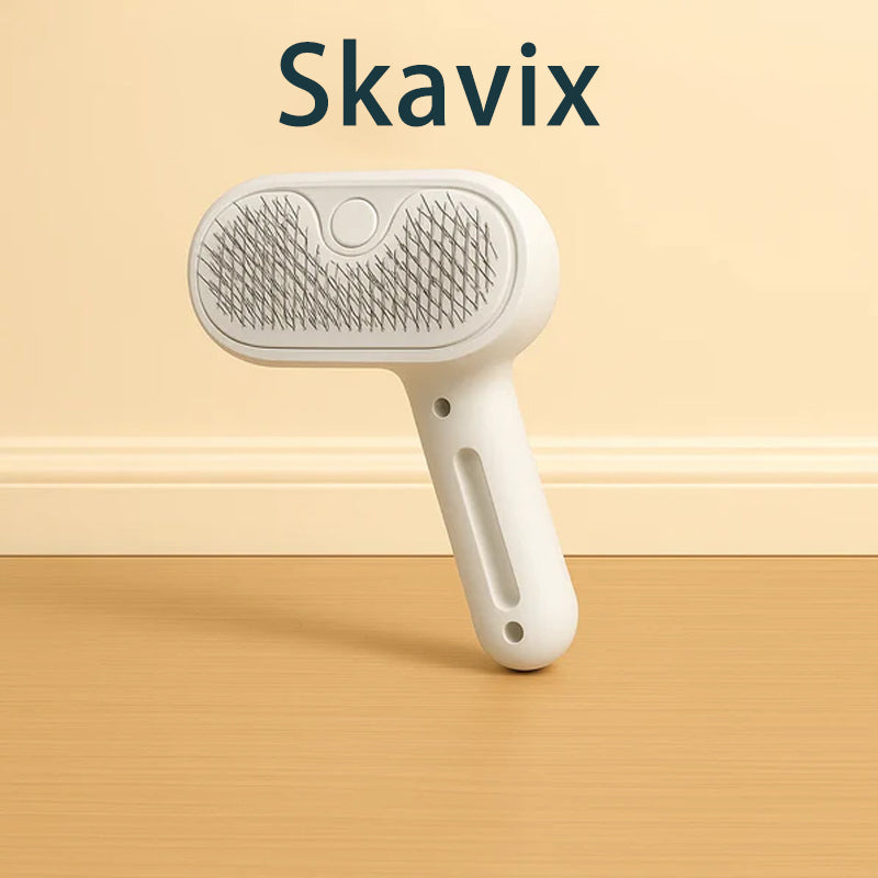 Skavix™ 3-in-1 Pet Steam Brush for Dogs, Cats  - Rechargeable Deshedding Comb with Stainless Steel Bristles