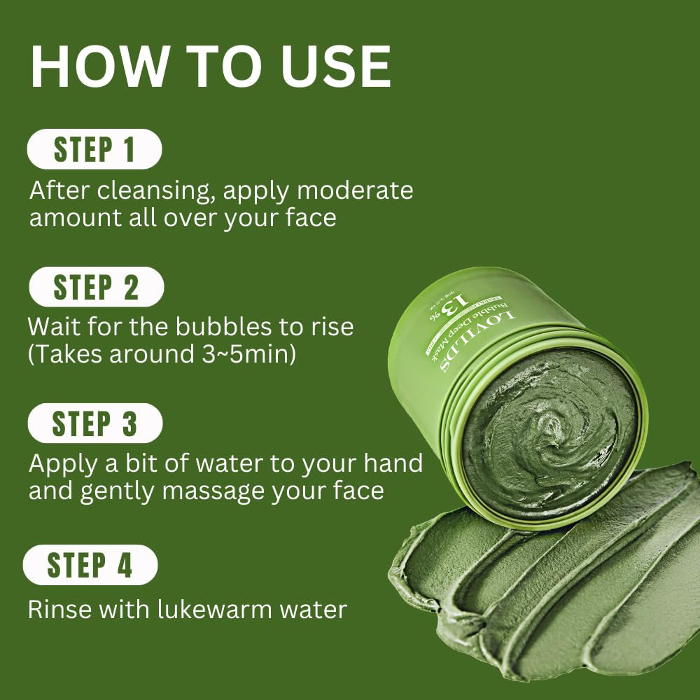 Deep Clean, Glowing Skin! 💧 LOVILDS Bubble Deep Mask – Limited Time Offer, Grab Yours Now! ⏰