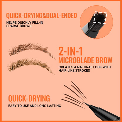 ✏️LOVILDS™ 2-in-1 Microblading Eyebrow Pen with Square Brush