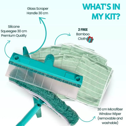 ⭐⭐Final 4 Hours: 60% OFF⭐⭐  Alisanda Recyclable Silicone Window Squeegee Kit